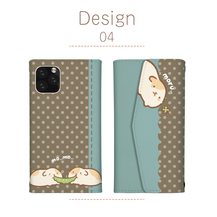 iPhone 12 iPhone12Pro ケース 手帳型 カバー モルモット ぷいぷい