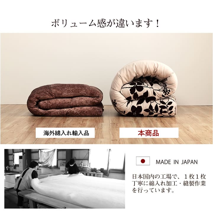 こたつ掛け布団 205×205cm 正方形 こたつ布団 おしゃれ モダンリーフ柄
