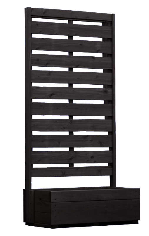 送料無料のDIY組立キット プランター付きフェンス（目隠し/横板） 高さ