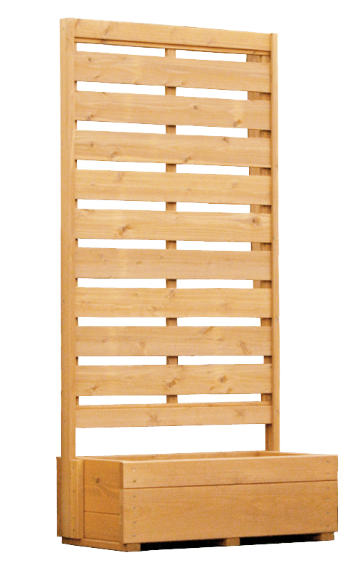 WOODPRO（ウッドプロ） プランター付きフェンス（組立不要タイプ