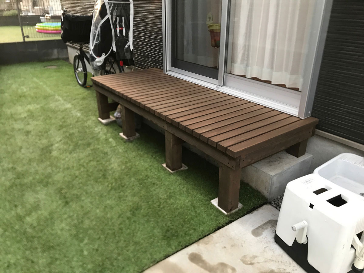 WOODPRO Yahoo!】濡れ縁/縁台オーダーメイド 規格型 濡れ縁/板幅86mm