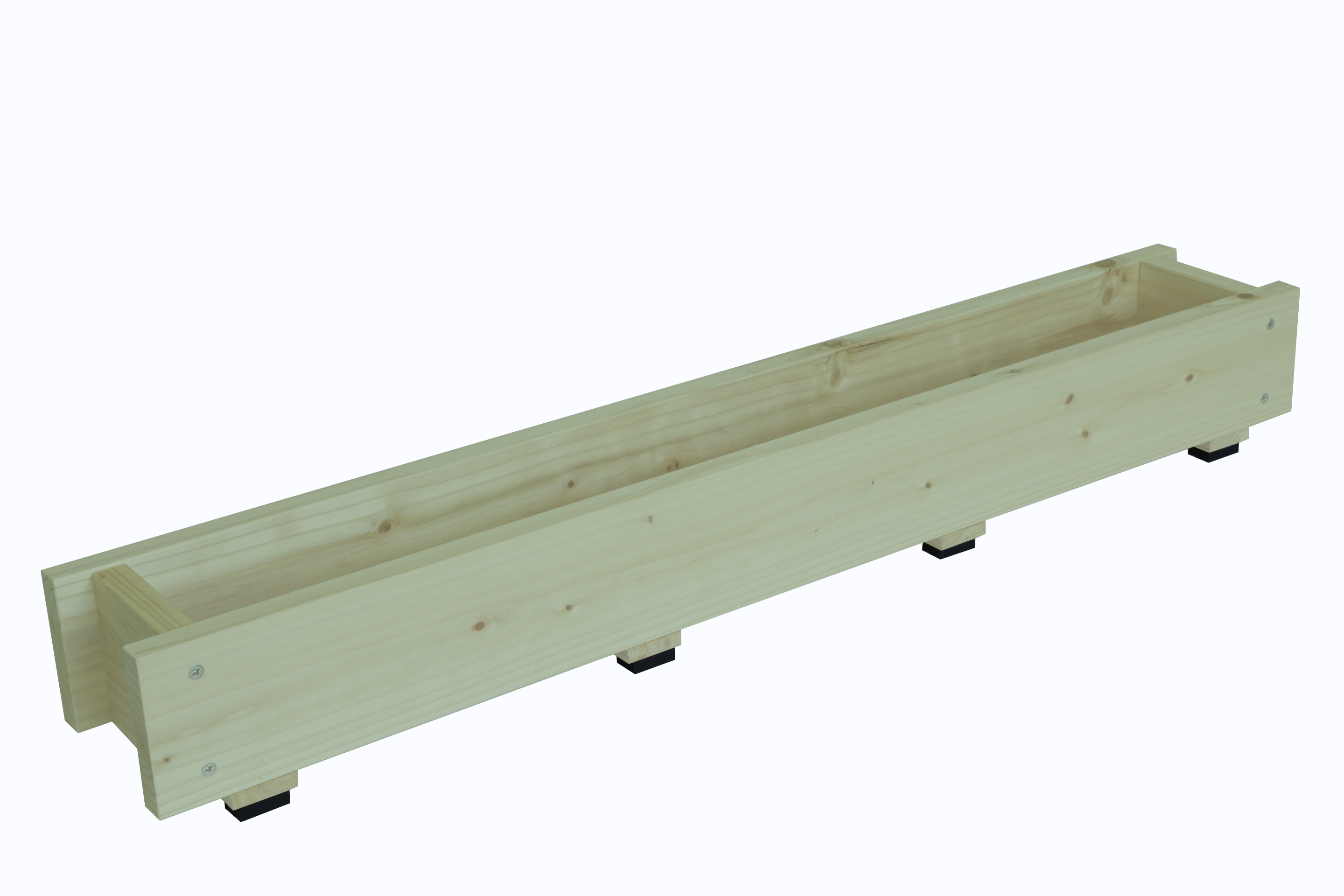 ✦予約済✦1 木製スリムプランター 白 ホワイト1台✦60x19x30cm 容量22L woodpro_7dac100w750bn
