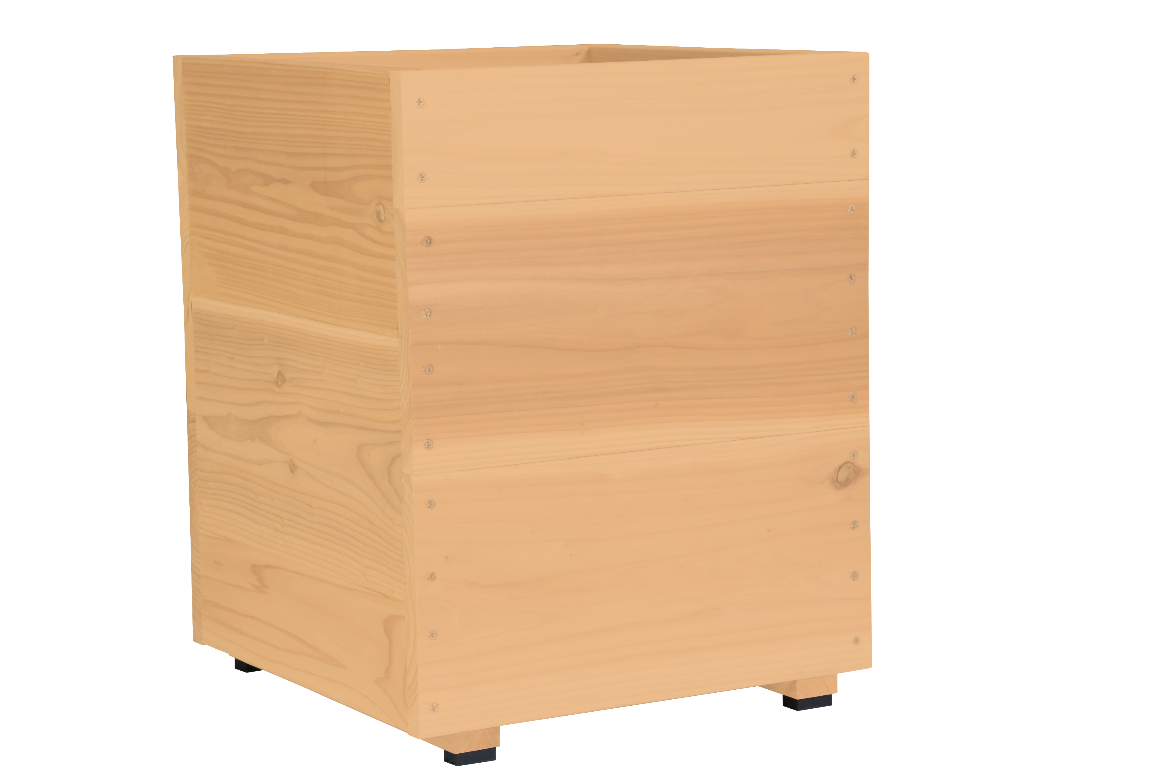 木目調 スクエアプランター WOODPRO（ウッドプロ） スクエアプランターLサイズ（2.5段） 幅