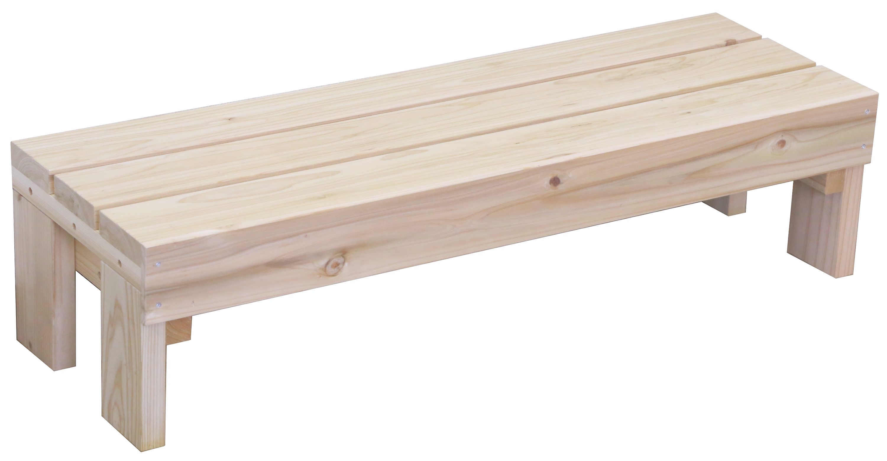 【walnut0722】平均台（天然木材）２台　長さ130 高さ30cm Walnut 1/2
