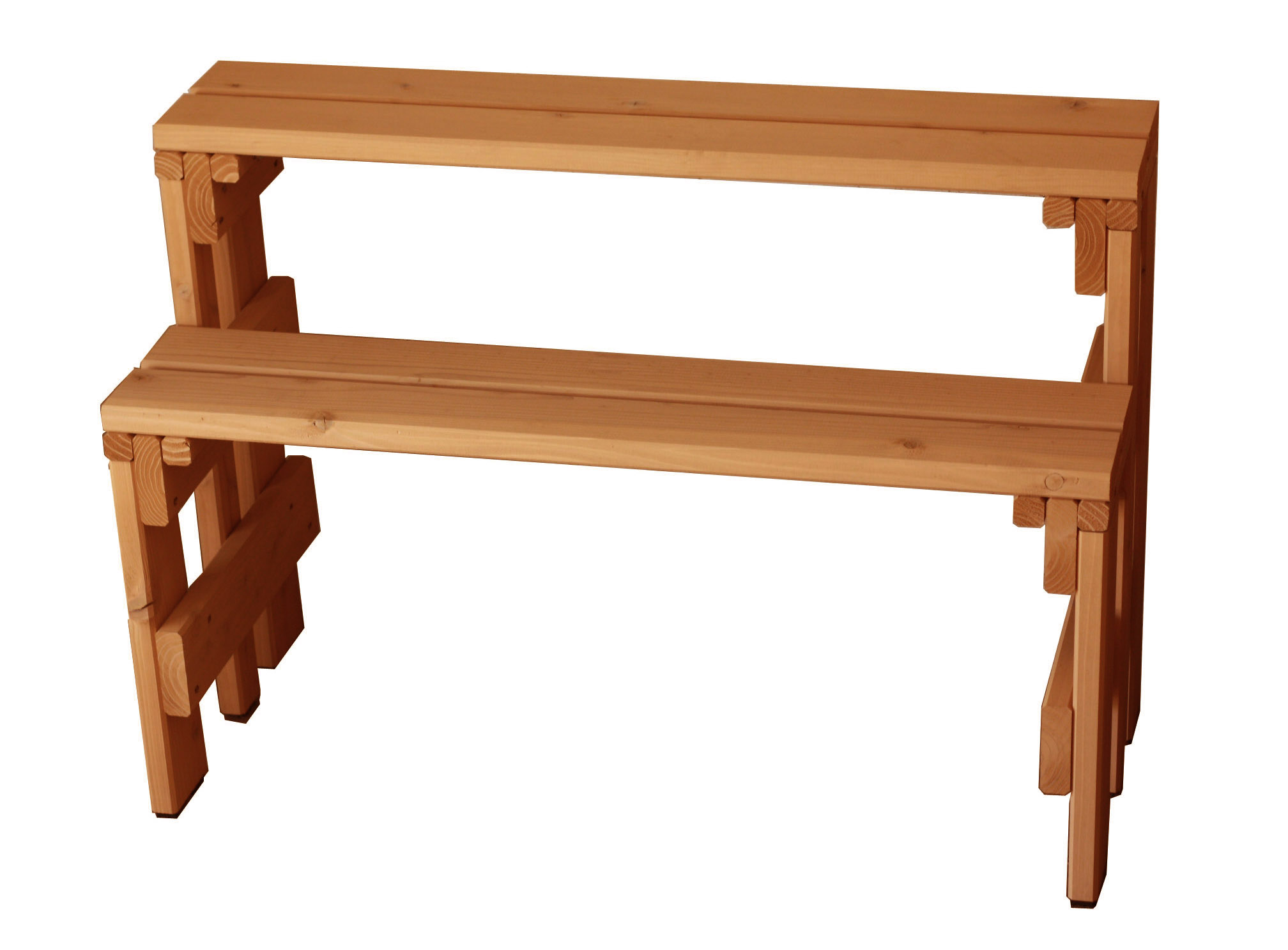 WOODPRO プランター台/花台 棚板セット2段（ハイタイプ）プランター