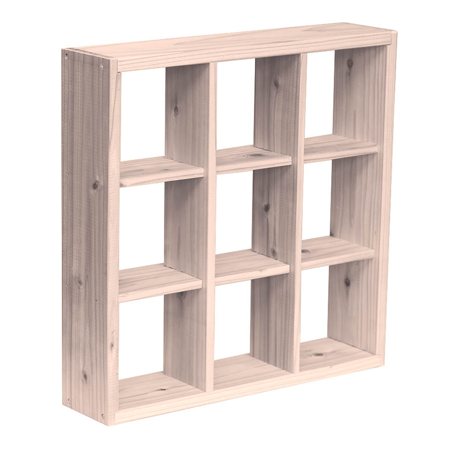 格子ラックミニ 120型 3X3 幅410mm×高さ410mm×奥行96mm