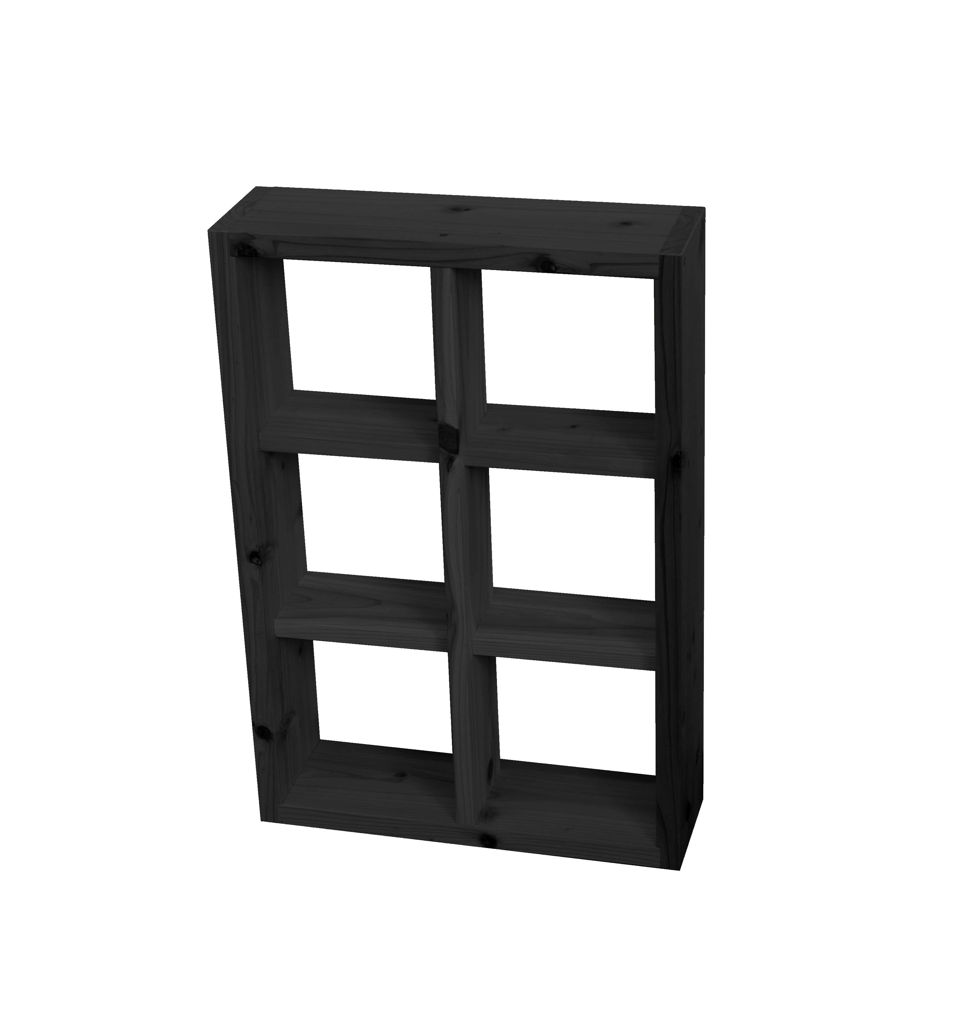 ハンドメイド　脚付き　格子型　ラック　オーダー受け付けます SUGI-インテリア】格子ラック 200型（内寸20cm） 4×5 【DIYキット