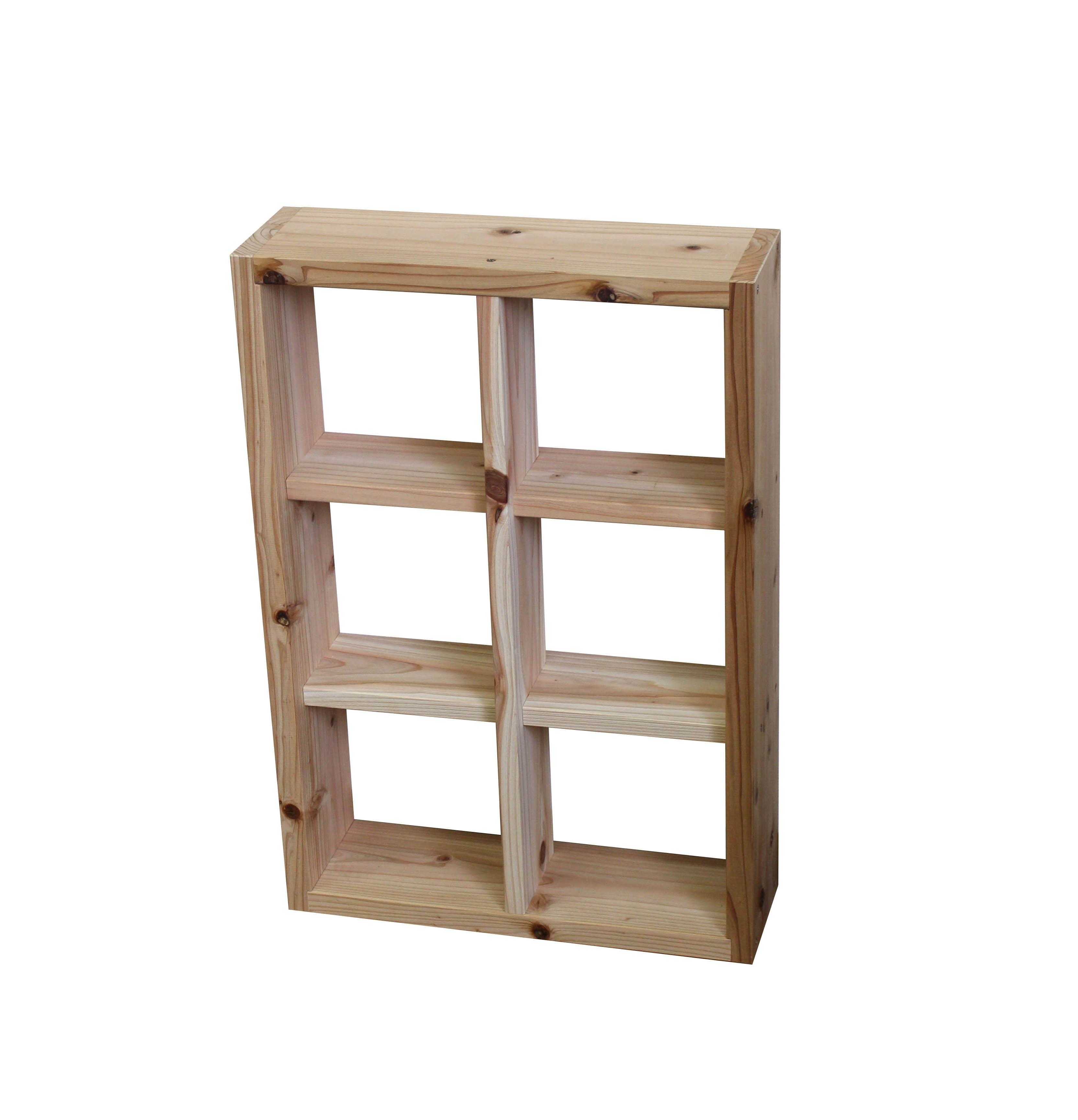 SUGI-インテリア】格子ラック 200型（内寸20cm） 2×3 【DIYキット
