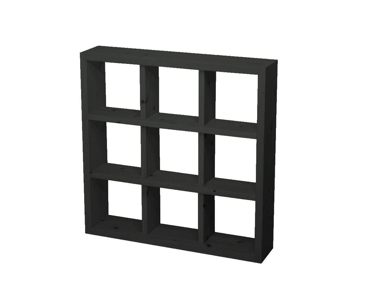 ハンドメイド　格子棚・ラック　オーダー受け付けます SUGI-インテリア】格子ラック 200型（内寸20cm） 3×3 【DIYキット