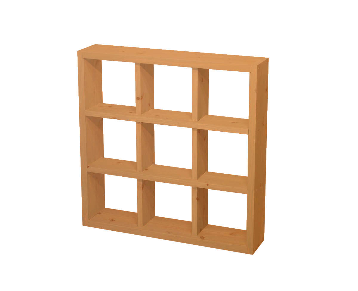 SUGI-インテリア】格子ラック 200型（内寸20cm） 3×3 【DIYキット