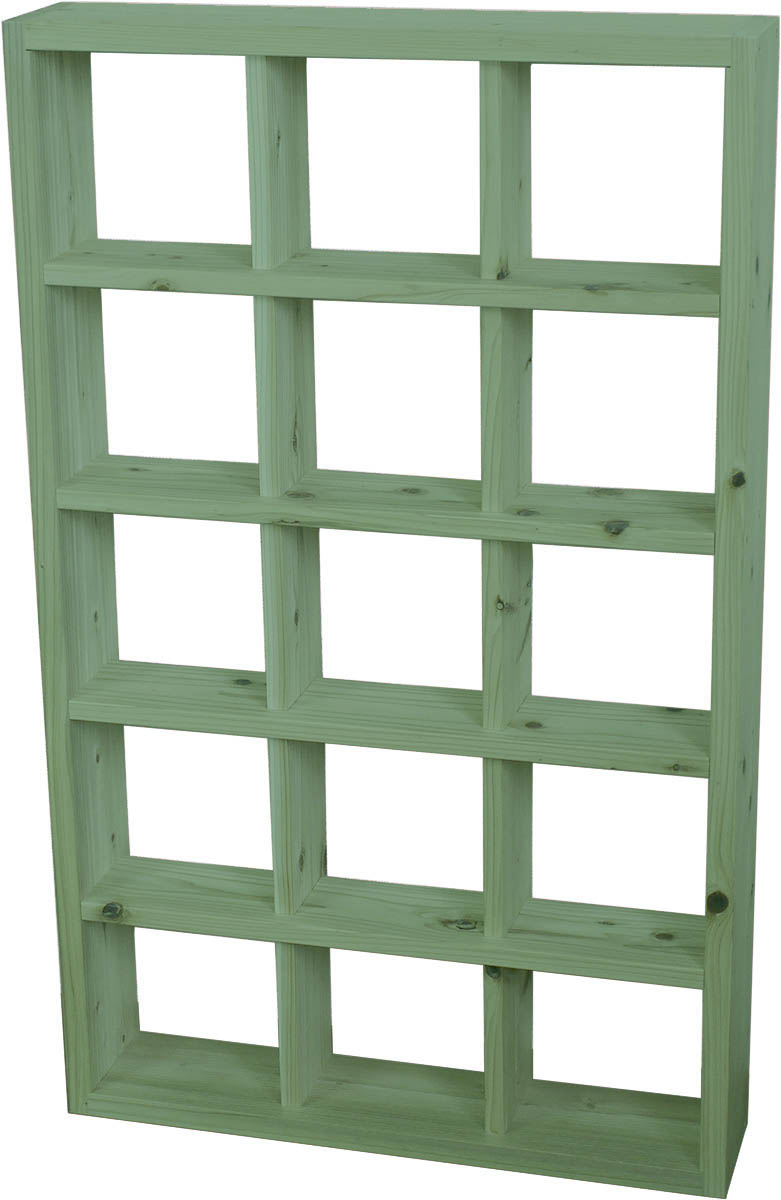 WOODPRO（ウッドプロ） 【SUGI-インテリア】格子ラック 200型（内寸