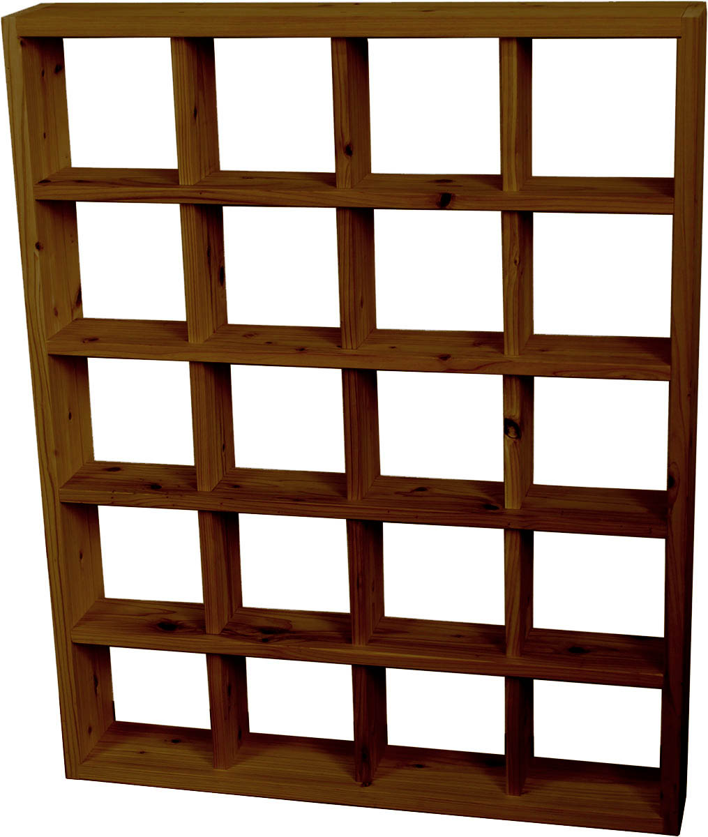 ハンドメイド　格子型　棚・シェルフ　オーダー受け付けます ハンドメイド 格子型 棚・シェルフ オーダー受け付けます - 棚