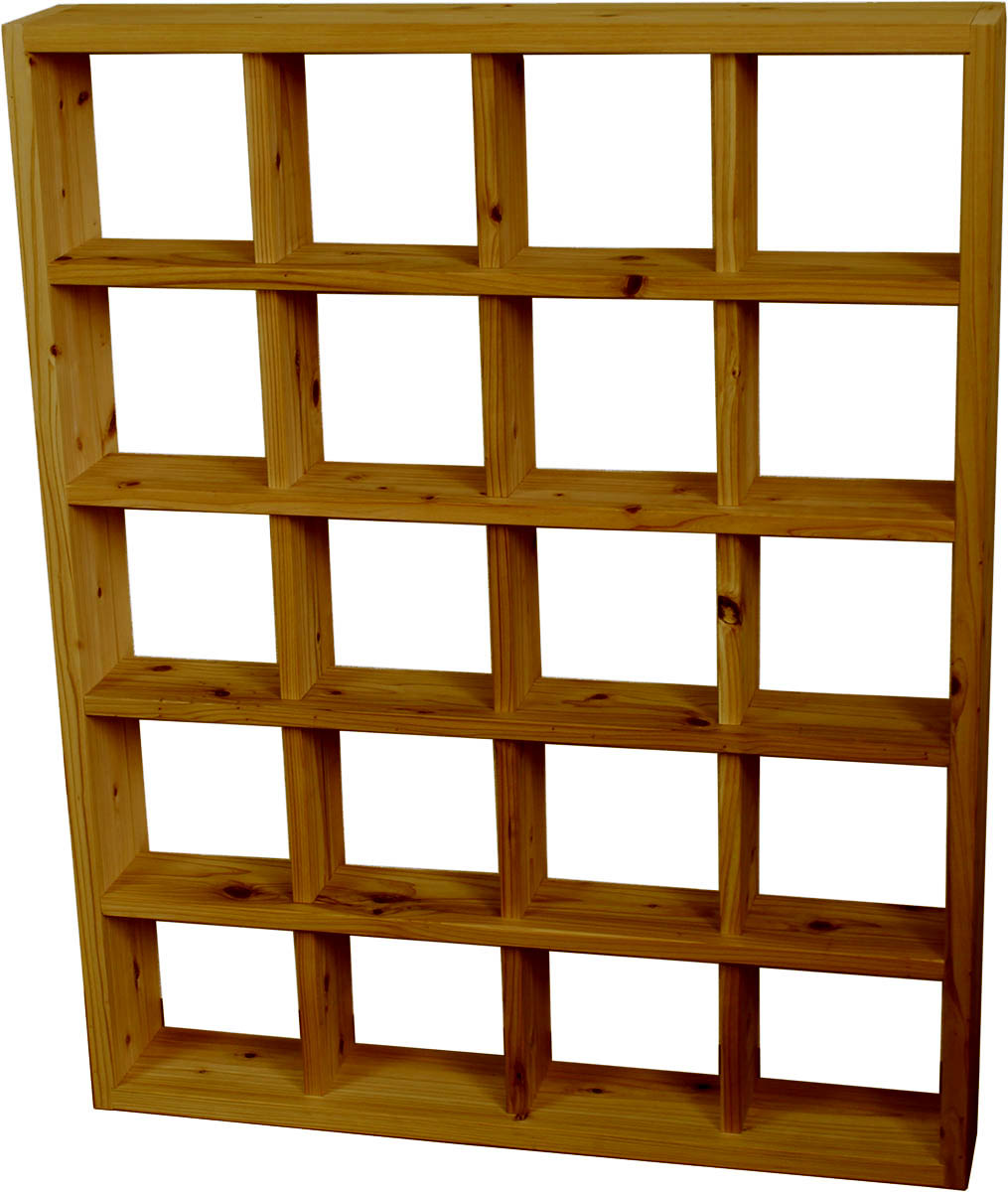 SUGI-インテリア】格子ラック 200型（内寸20cm） 4×5 【DIYキット