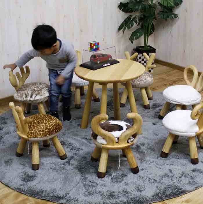 子供用 テーブル 丸 おしゃれ 木製 キッズ家具
