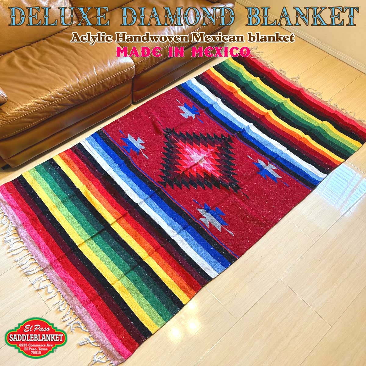 エルパソサドル　メキシカンブランケット El Paso SADDLE BLANKET エルパソサドルブランケット デラックス