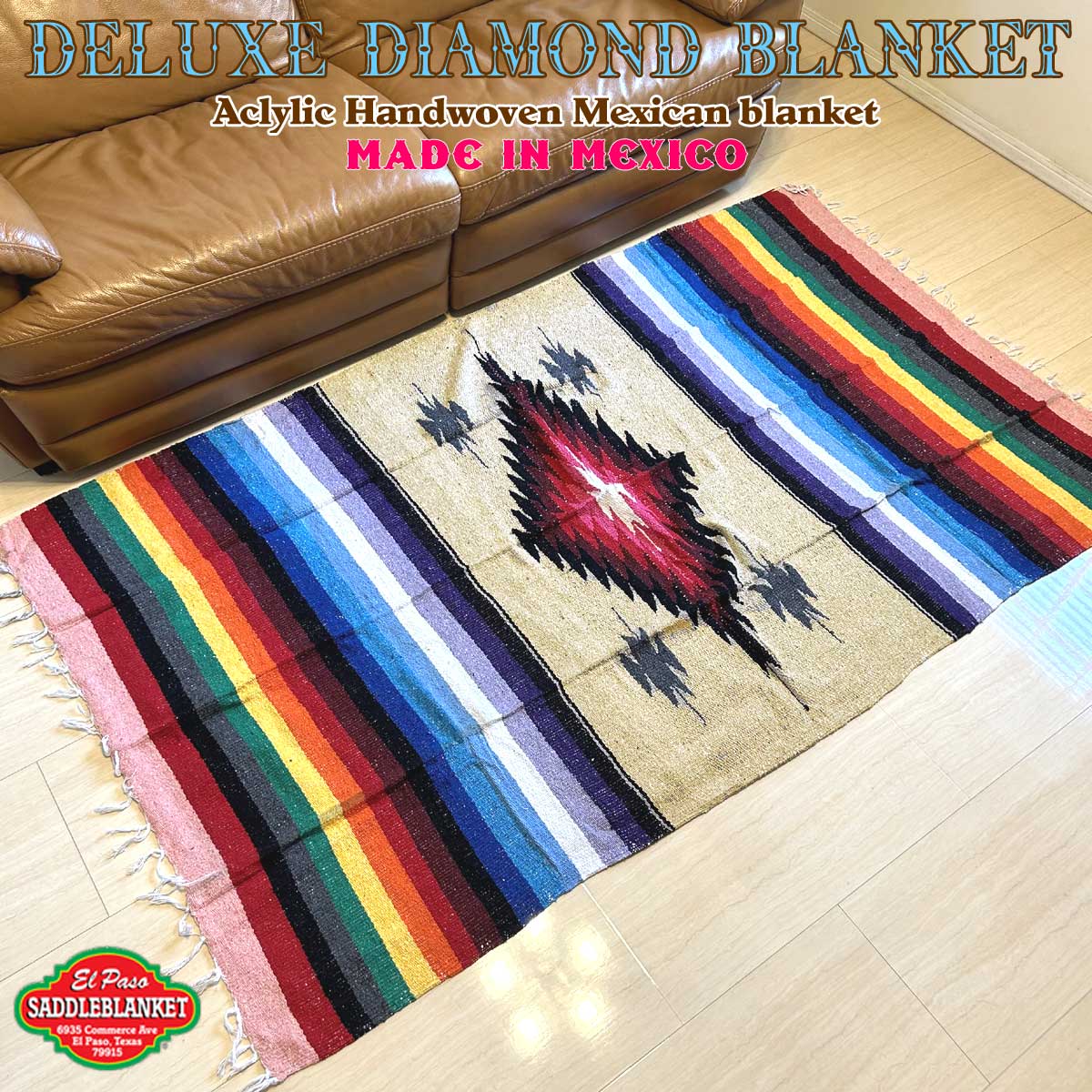 El Paso SADDLE BLANKET(家具、インテリア) おしゃれ 手織り
