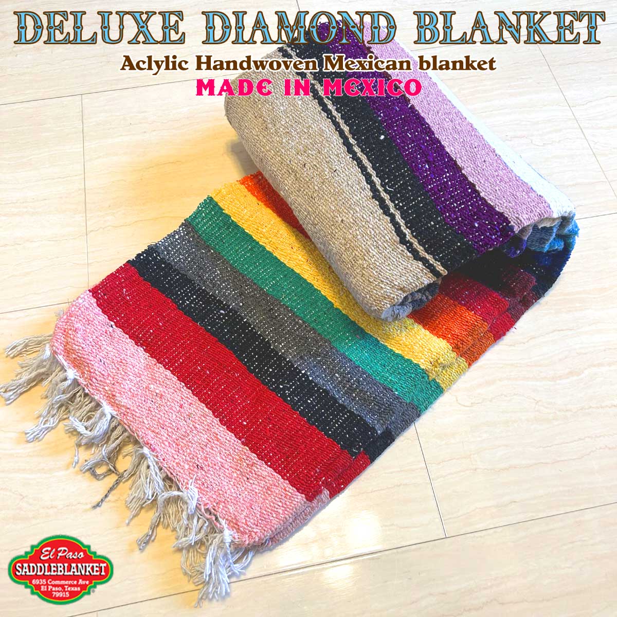El Paso SADDLE BLANKET(家具、インテリア) おしゃれ 手織り