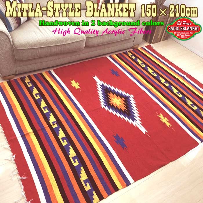 エルパソ サドルブランケット El Paso SADDLEBLANKET ネイティブ柄 ラグ キャンプ ミトラブランケット 150cm×210cm  全2カラー : mitlabb : ウッドウェイ・ファニチャー - 通販 - Yahoo!ショッピング