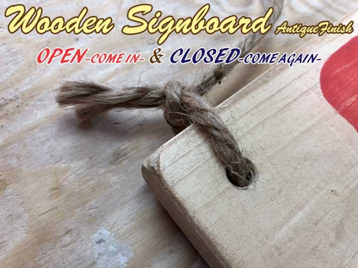 オリジナル アンティーク調 天然木 無垢材 木製 サインボード 表札