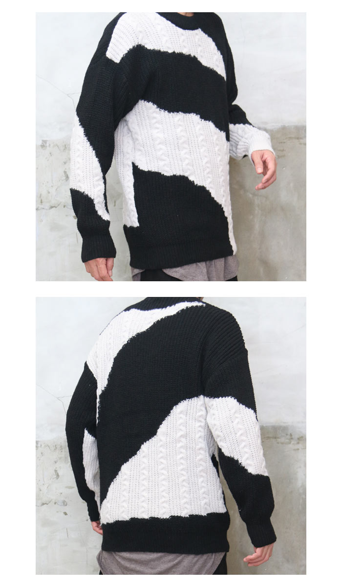 マルニ　切り替え　ウール　ニット　セーター　バイカラー　メンズ　44 マルニ 切り替え ウール ニット セーター バイカラー メンズ 44 マルニ