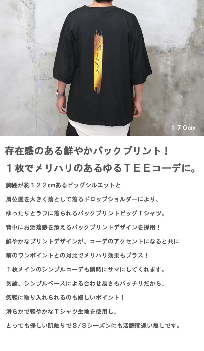 プリントビッグTシャツ メンズ [M便 1/1] tシャツ プリントTシャツ