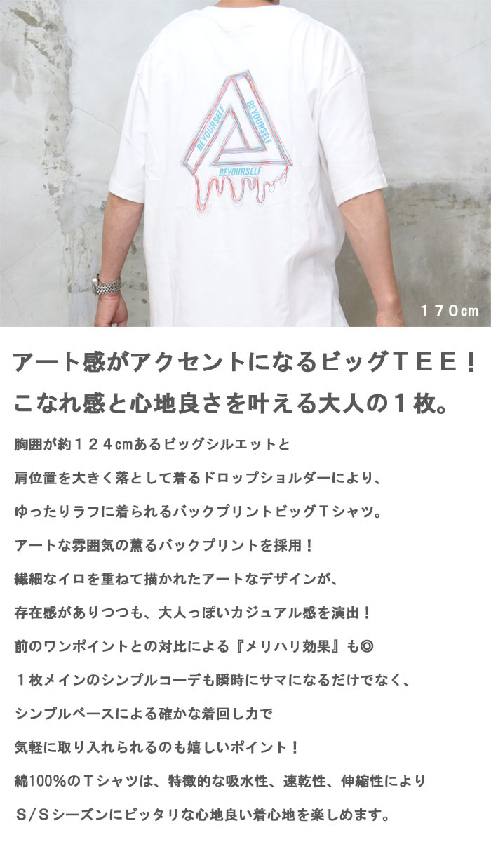 バーゲン プリントビッグTシャツ メンズ [M便 1/1] tシャツ 半袖T