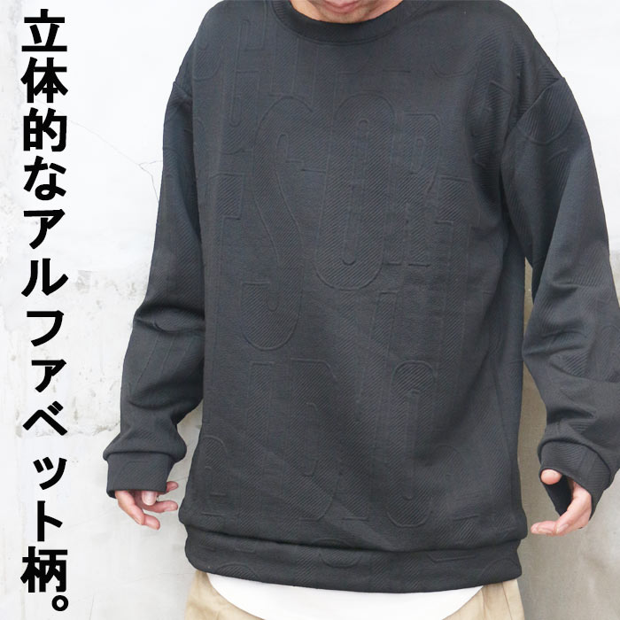 新品未使用　トレーナー メンズ 長袖　ブラック　Mサイズ th-00693.jpg