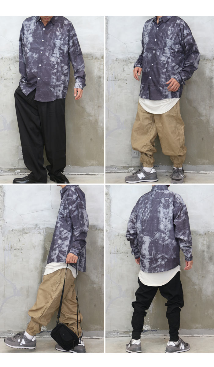 総柄ビッグシャツ メンズ [M便 1/1] シャツ 総柄シャツ ビッグシャツ