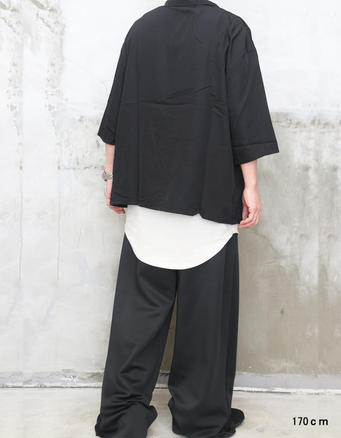 ワイドスウェットパンツ メンズ [M便 1/1] ポンチスウェット ワイド