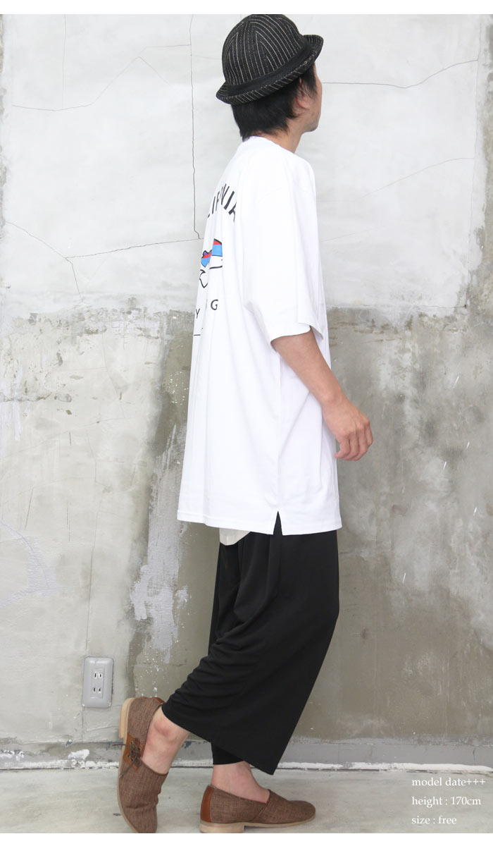 ハウリン メンズ 半袖Tシャツ MR FANTASY WHITE SAND プリントビッグTシャツ☆ [M便 1/1] トップス メンズ Tシャツ