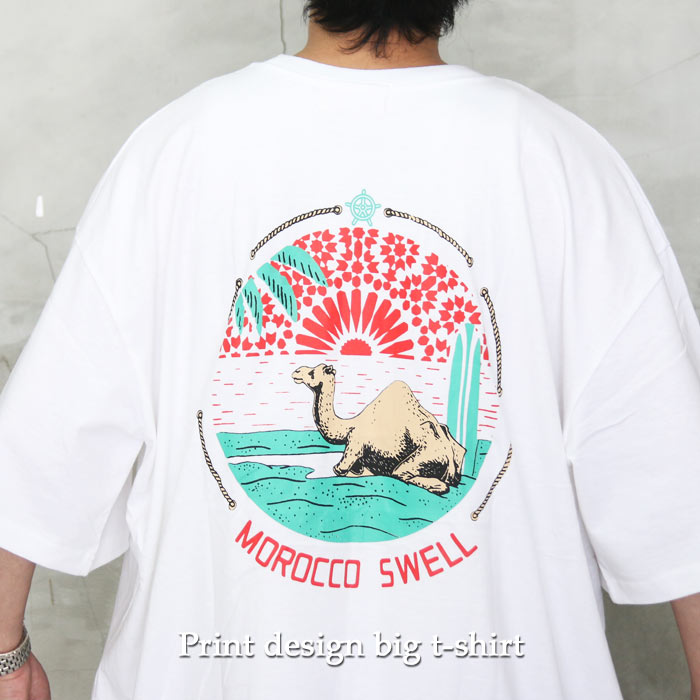 プリントビッグTシャツ☆ [M便 1/1] トップス メンズ Tシャツ