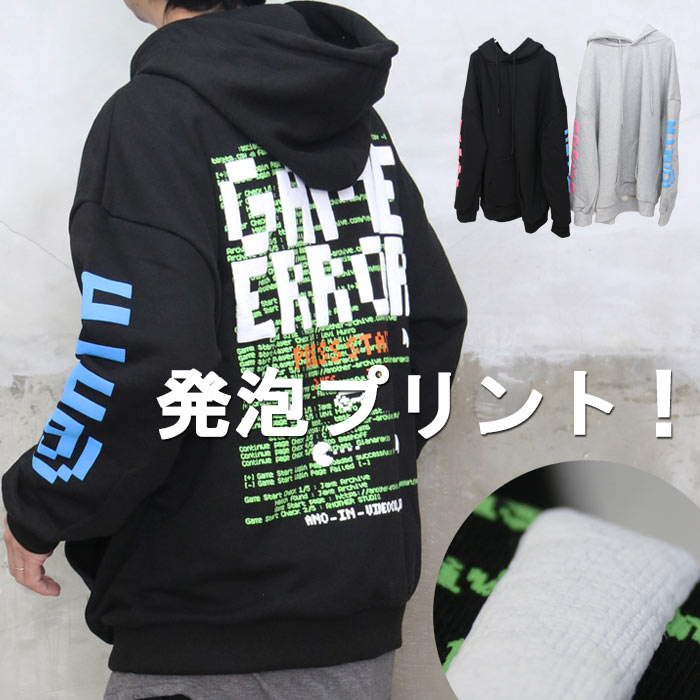 【美品】アルチビオ LUCKプリントパーカー 長袖 48サイズ オールオーケー プ 長袖 パーカー メンズ 大きいサイズ 1XL 2XL 3XL