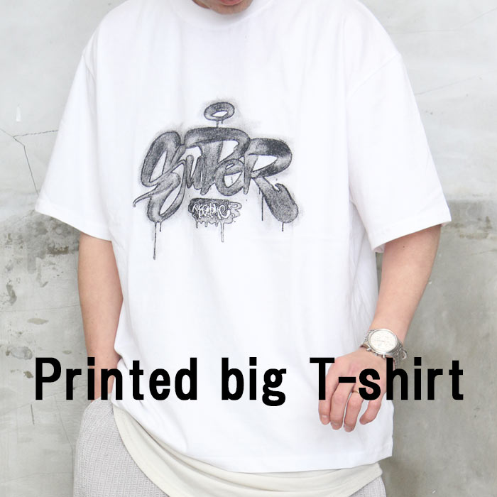 プリントビッグTシャツ メンズ [M便 1/1] プリントTシャツ ビッグT