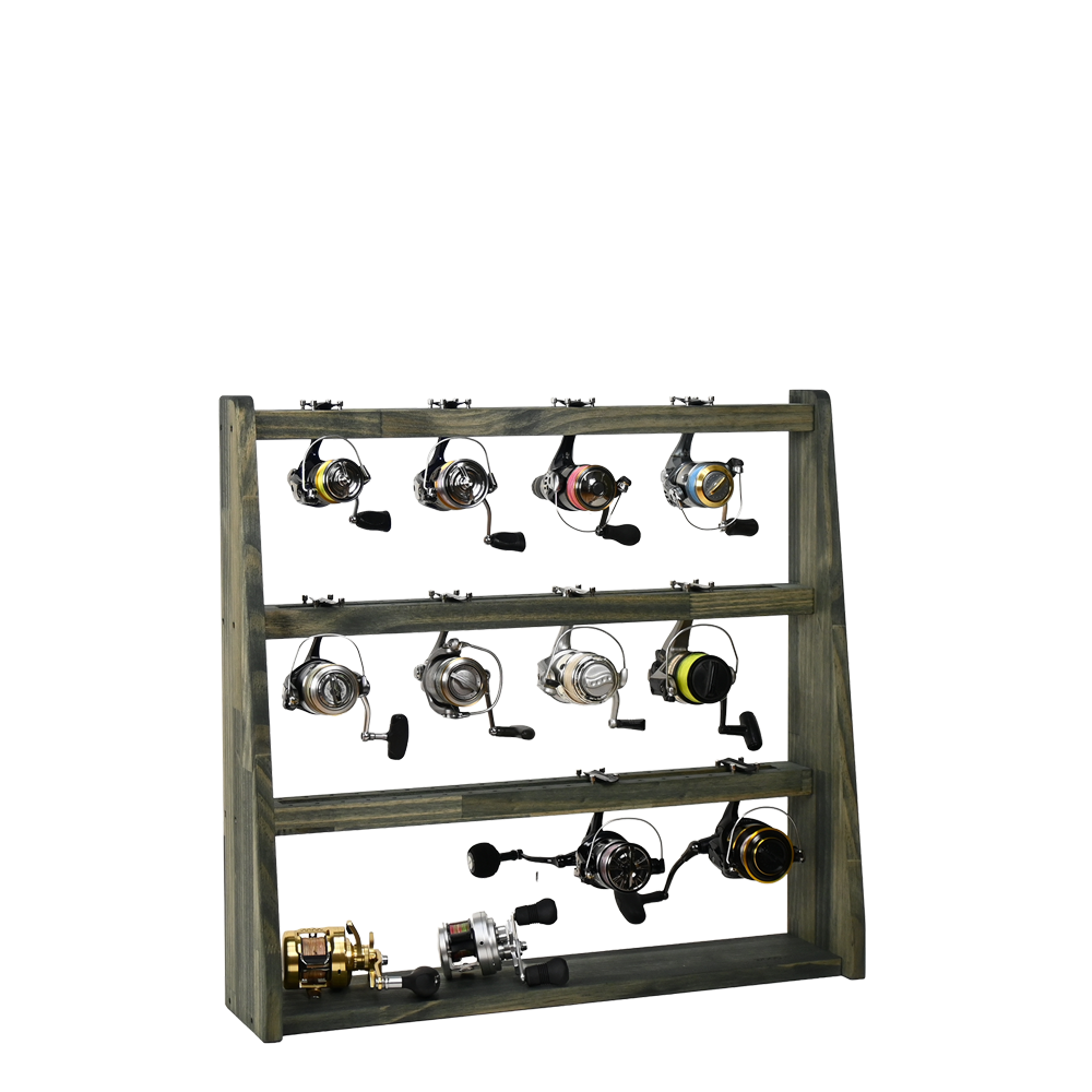 WOODWORKS リールスタンド Aタイプ (サイズ：L)木製 日本製 【 釣竿