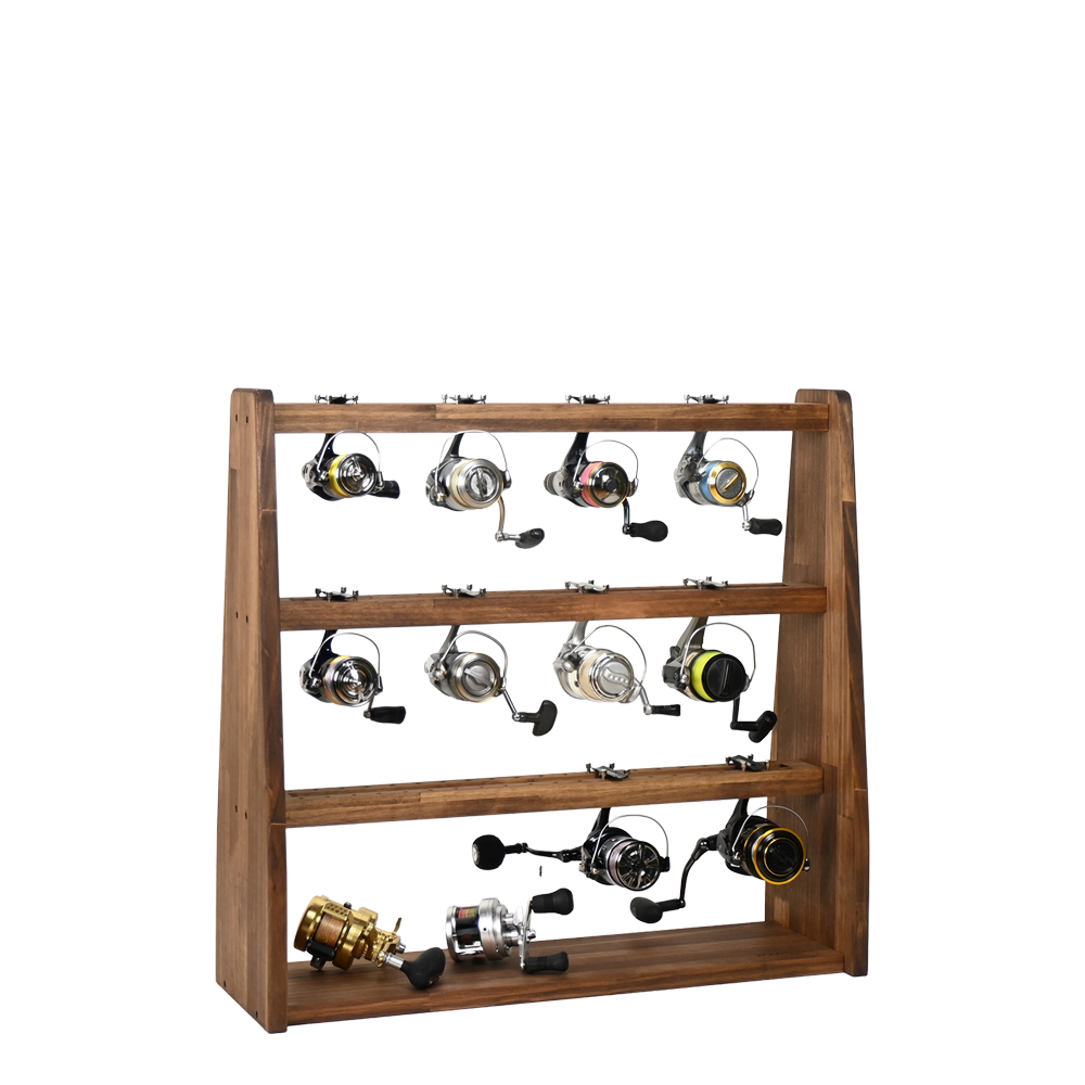 WOODWORKS リールスタンド Bタイプ (サイズ：L) 木製 日本製 【 釣竿