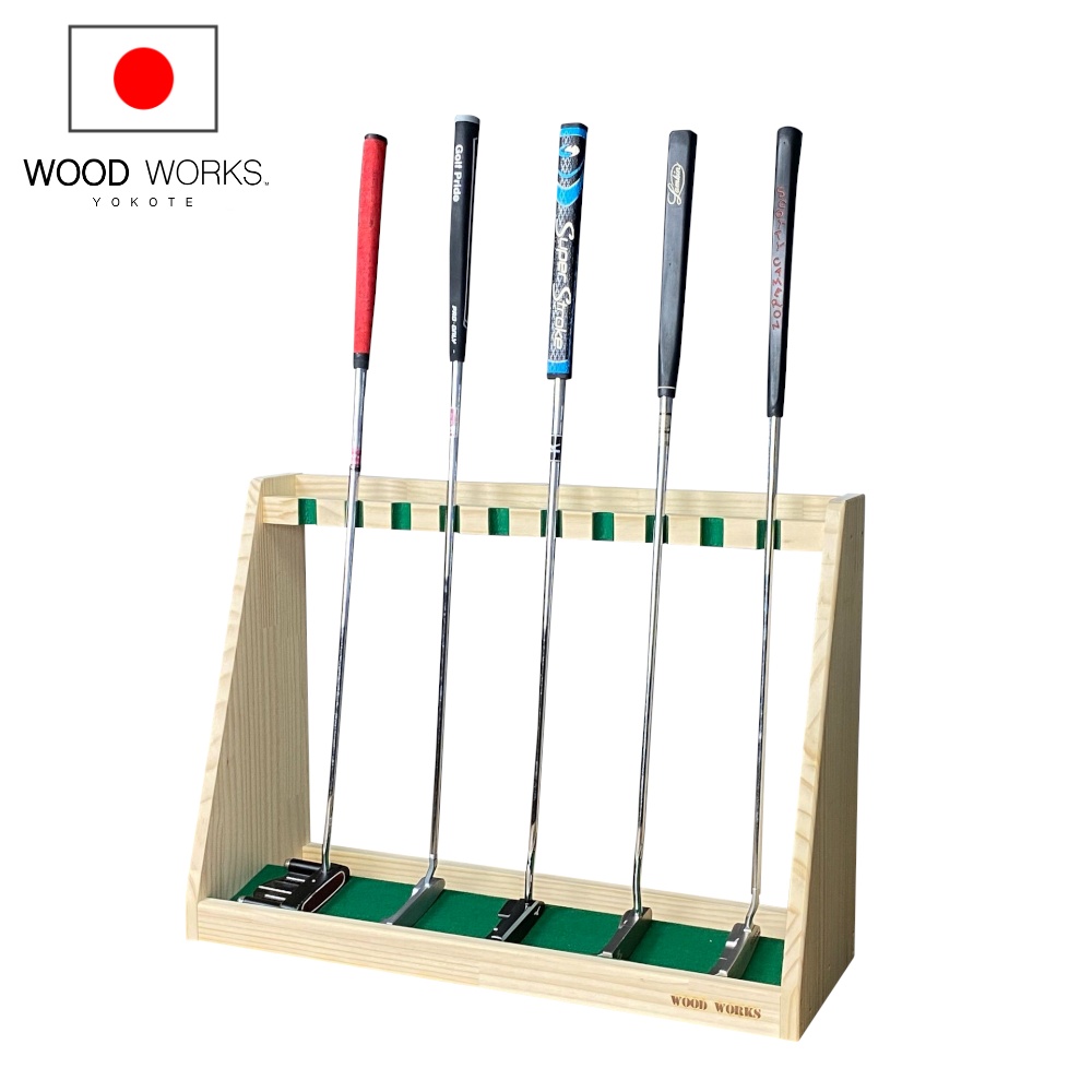 WOODWORKS パターラック 10本掛 (色：ナチュラル)木製 日本製