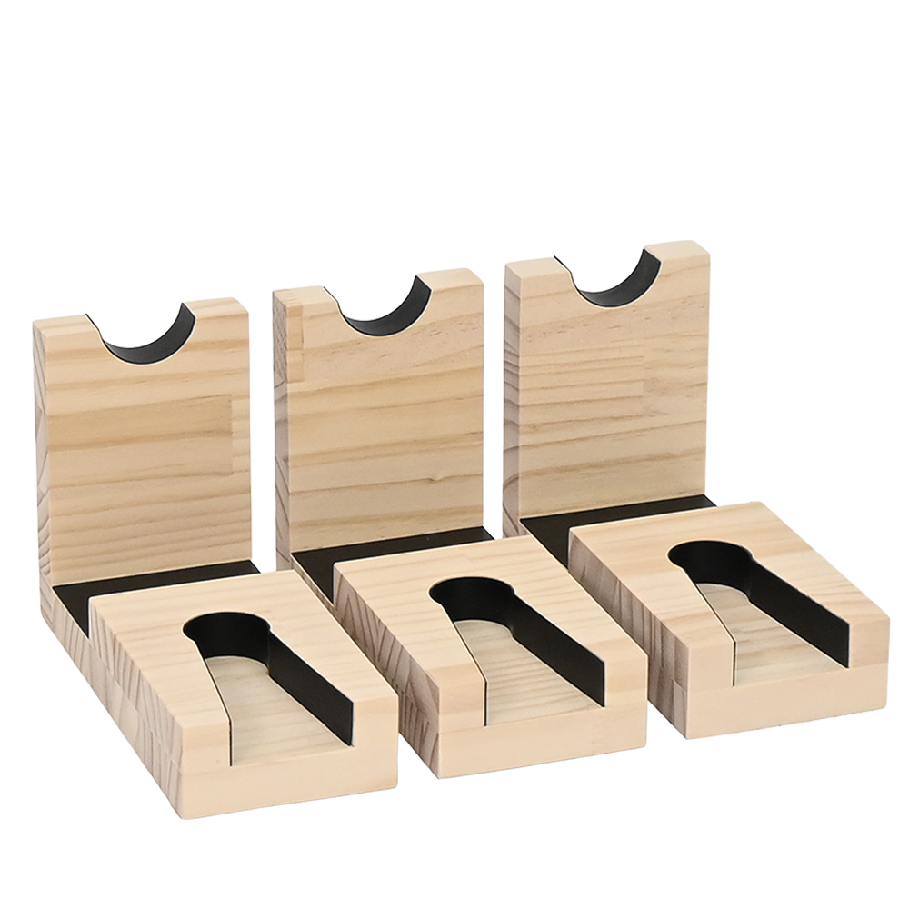 WOODWORKS ハンドガンスタンド 1丁掛 3個セット 木製 日本製