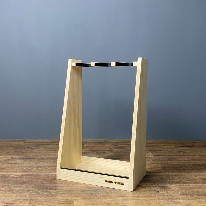 WOODWORKS ガンラック 3丁掛 (色：ナチュラル) 木製 日本製