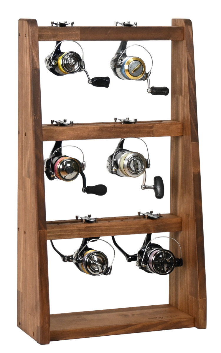 WOODWORKS リールスタンド Aタイプ (サイズ：M)木製 日本製 【 釣竿