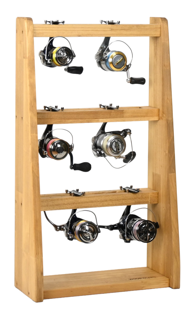 WOODWORKS リールスタンド Aタイプ (サイズ：M)木製 日本製 【 釣竿