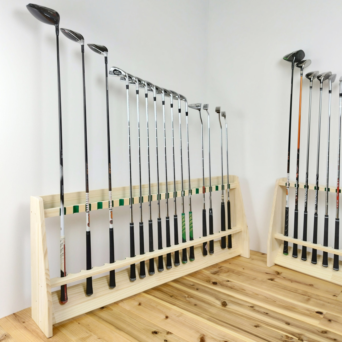 WOODWORKS ゴルフクラブスタンド 13本掛 (色：ナチュラル)木製 日本製