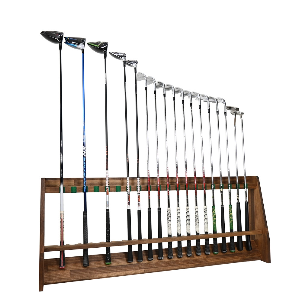 WOODWORKS ゴルフクラブスタンド 20本掛 (色：ブラウン)木製 日本製