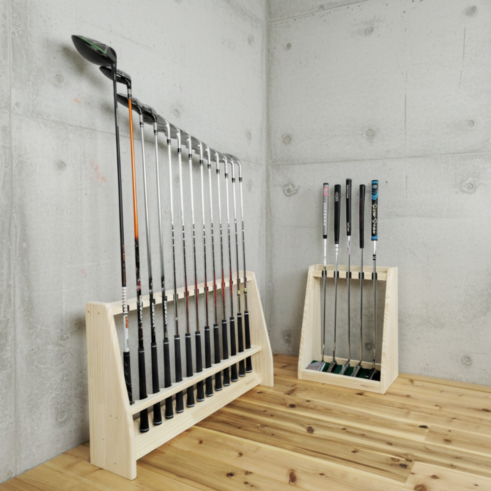 WOODWORKS パターラック 5本掛 (色：ナチュラル) 木製 日本製