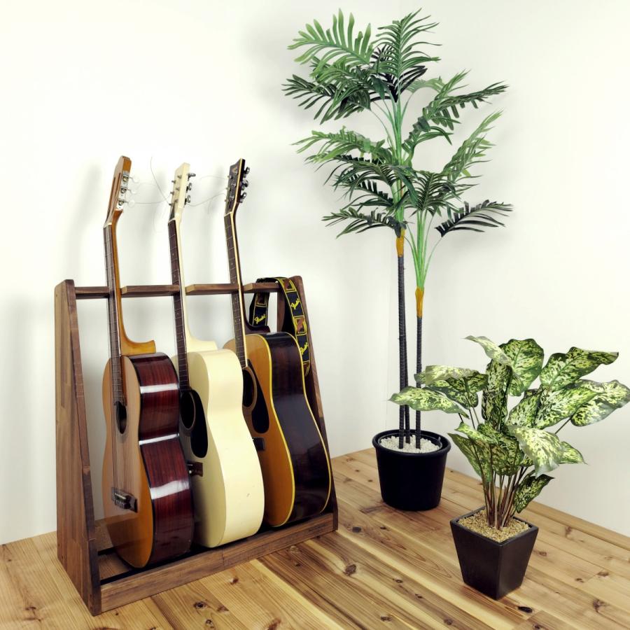 WOODWORKS ギタースタンド 3本掛 アコースティックギター 木製 日本製