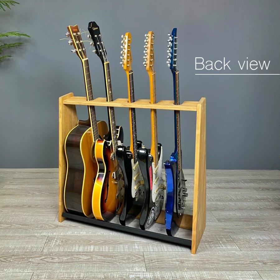 WOODWORKS ギタースタンド 3本掛 エレキギター・ベース用 木製