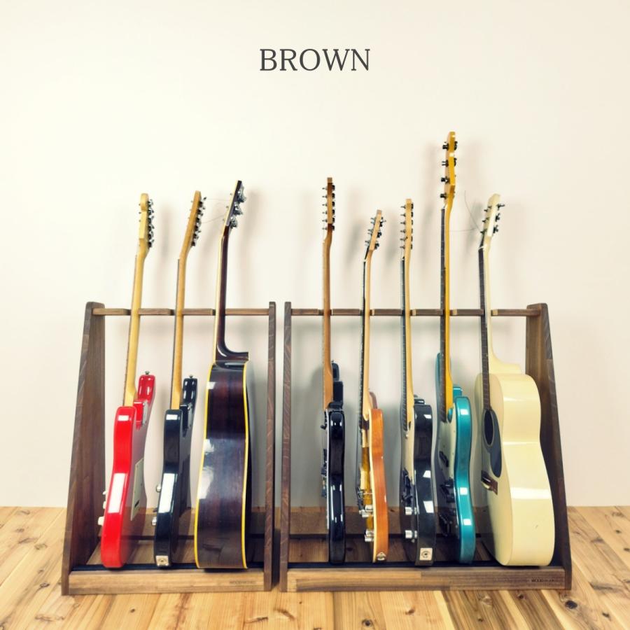 WOODWORKS ギタースタンド 5本掛 エレキギター・ベース用 木製