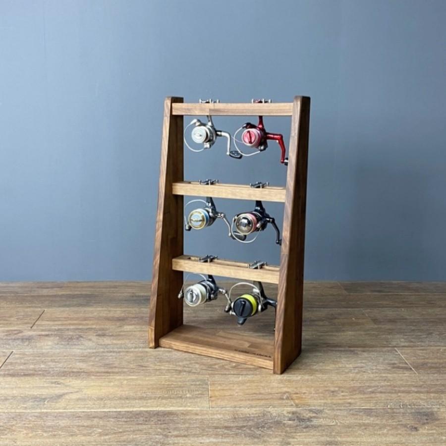 WOODWORKS リールスタンド Aタイプ (サイズ：M)木製 日本製 【 釣竿