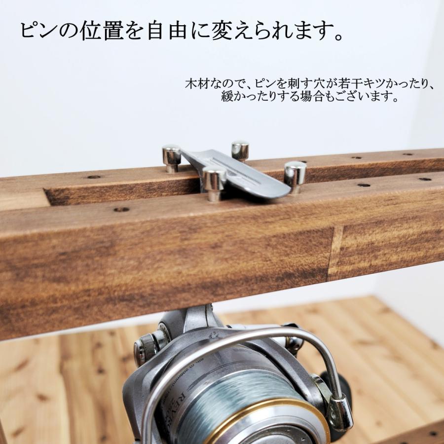 WOODWORKS リールスタンド Aタイプ (サイズ：L)木製 日本製 【 釣竿