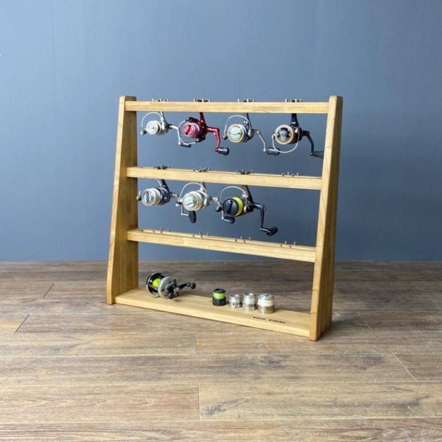 WOOD WORKS 日本製 リールスタンドAタイプ Lサイズ【色：ブラウン】 Amazon.co.jp: WOOD WORKS 日本製 リールスタンドAタイプ (L
