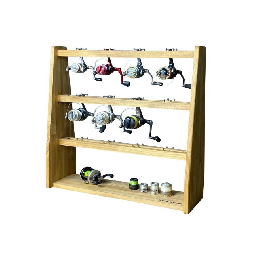 WOODWORKS リールスタンド Bタイプ (サイズ：L) 木製 日本製 【 釣竿
